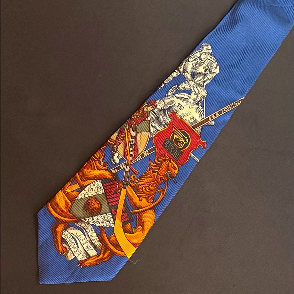 Rare Designer Vintage Hockey Tie
